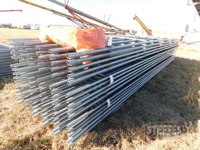 (10) 20- 6 Bar Continuous Fence Panels (X-MONEY) w- clips - connections, (NEW)_1.jpg
